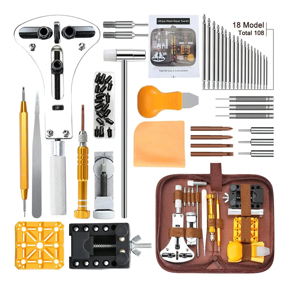 Watch Repair Tool Kit with Manual