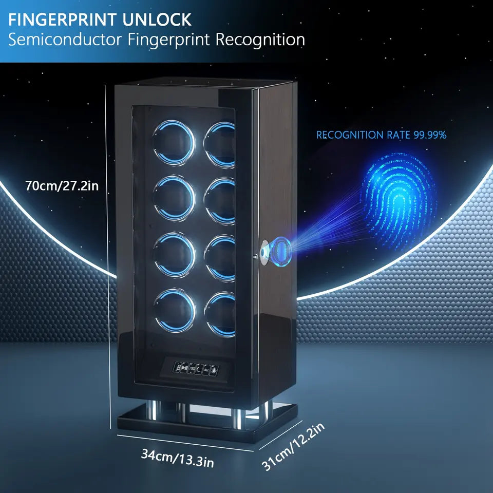 Winder Watch Remote Control Fingerprint