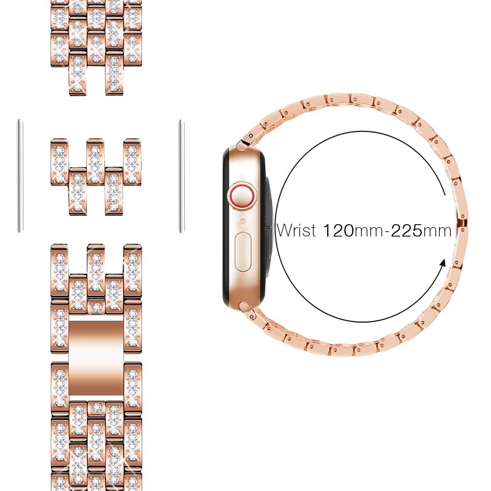 Case + Diamant Riem Voor Apple Watch