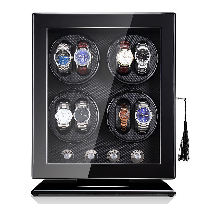 Watch display stand with lock 8 watches winding